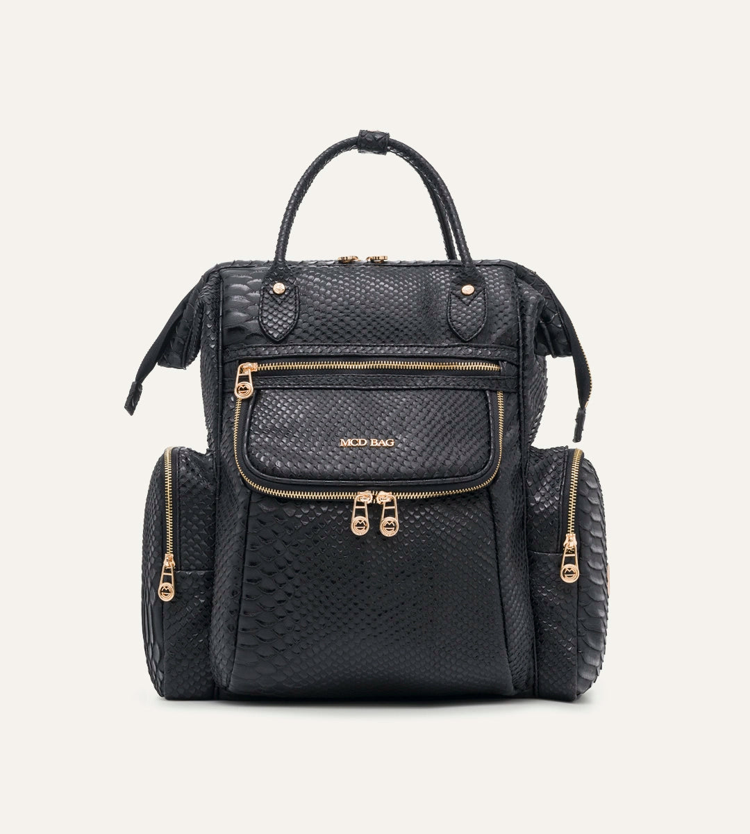 Vista Siyah Y. Deri Gold Bebek Bakım Çantası