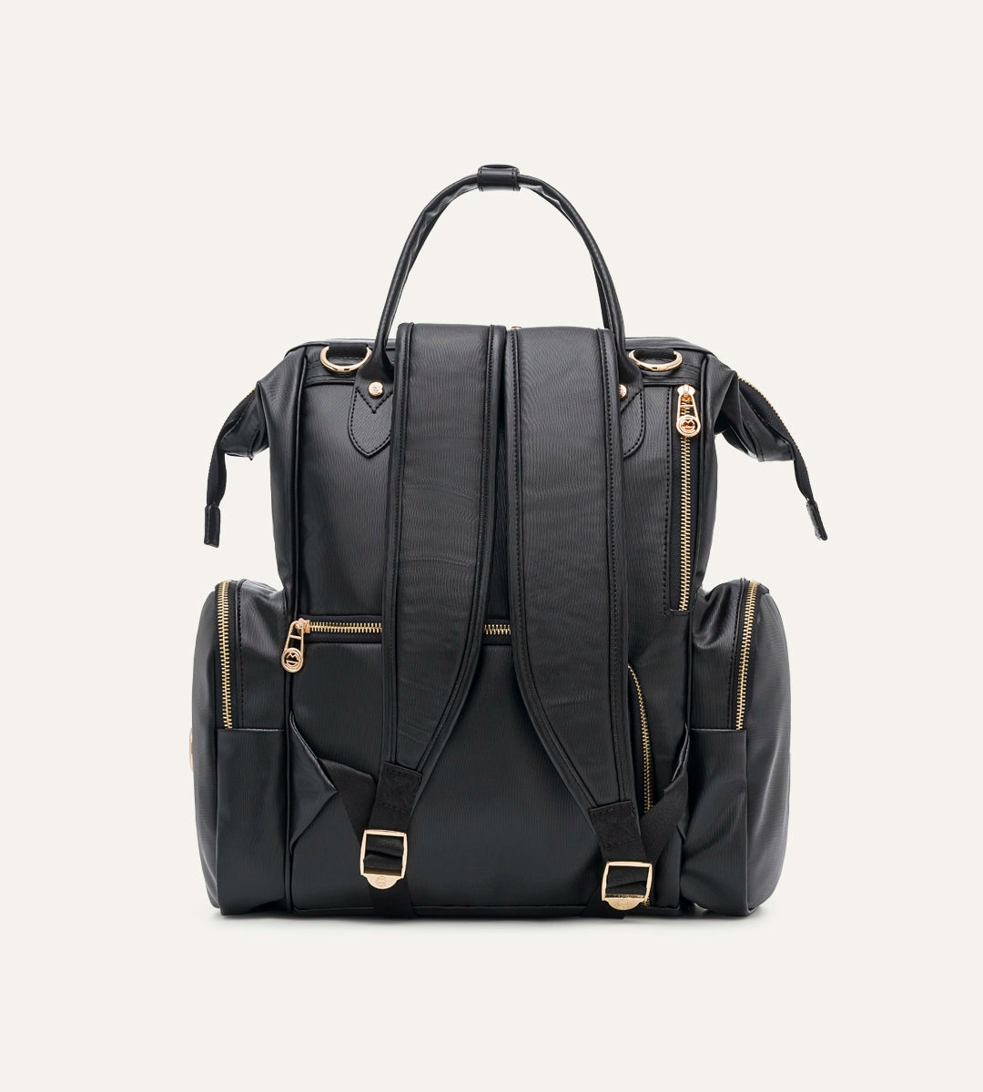 Vista Siyah Desenli Deri Gold Bebek Bakım Çantası