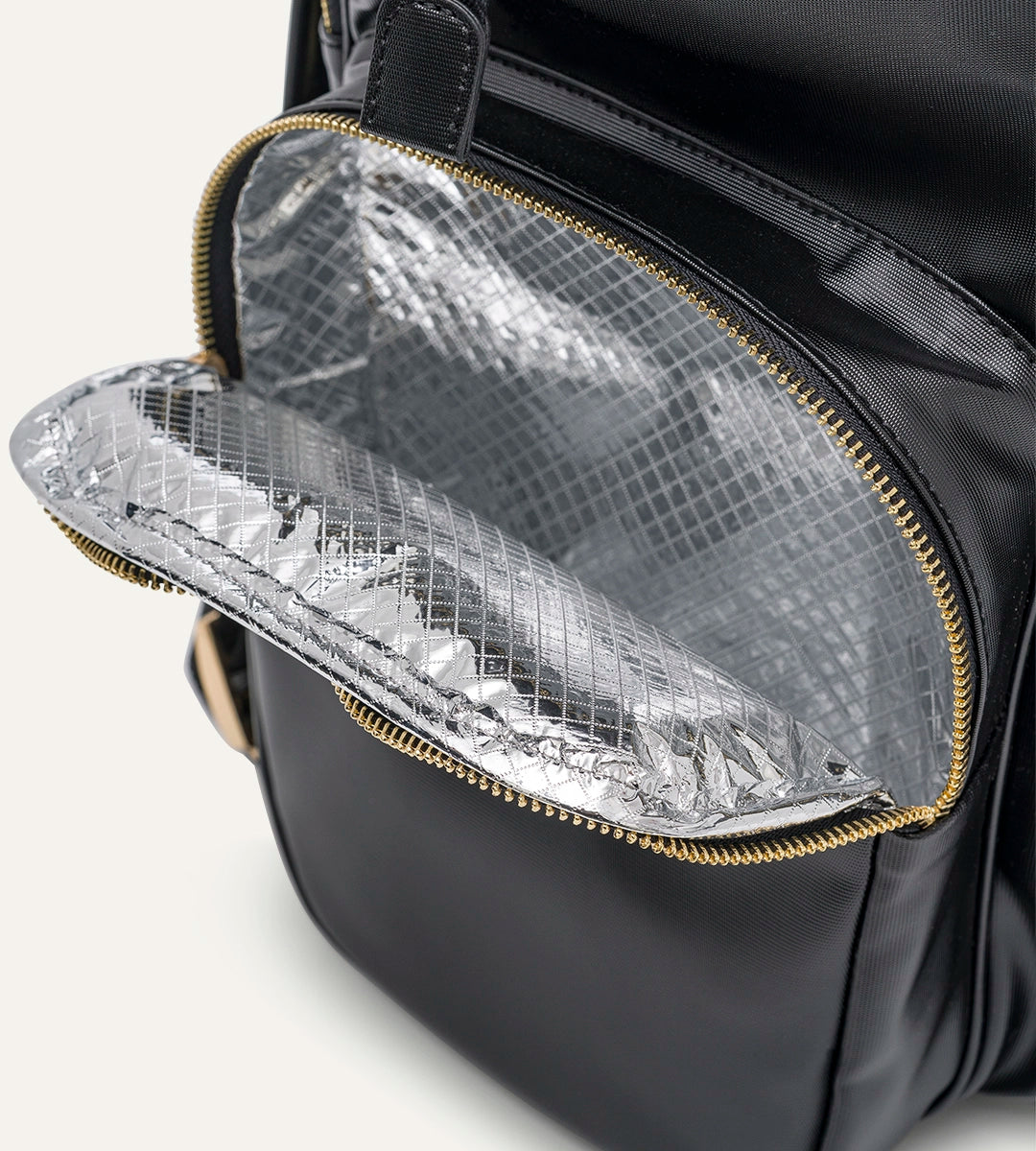 Vista Siyah Desenli Deri Gold Bebek Bakım Çantası