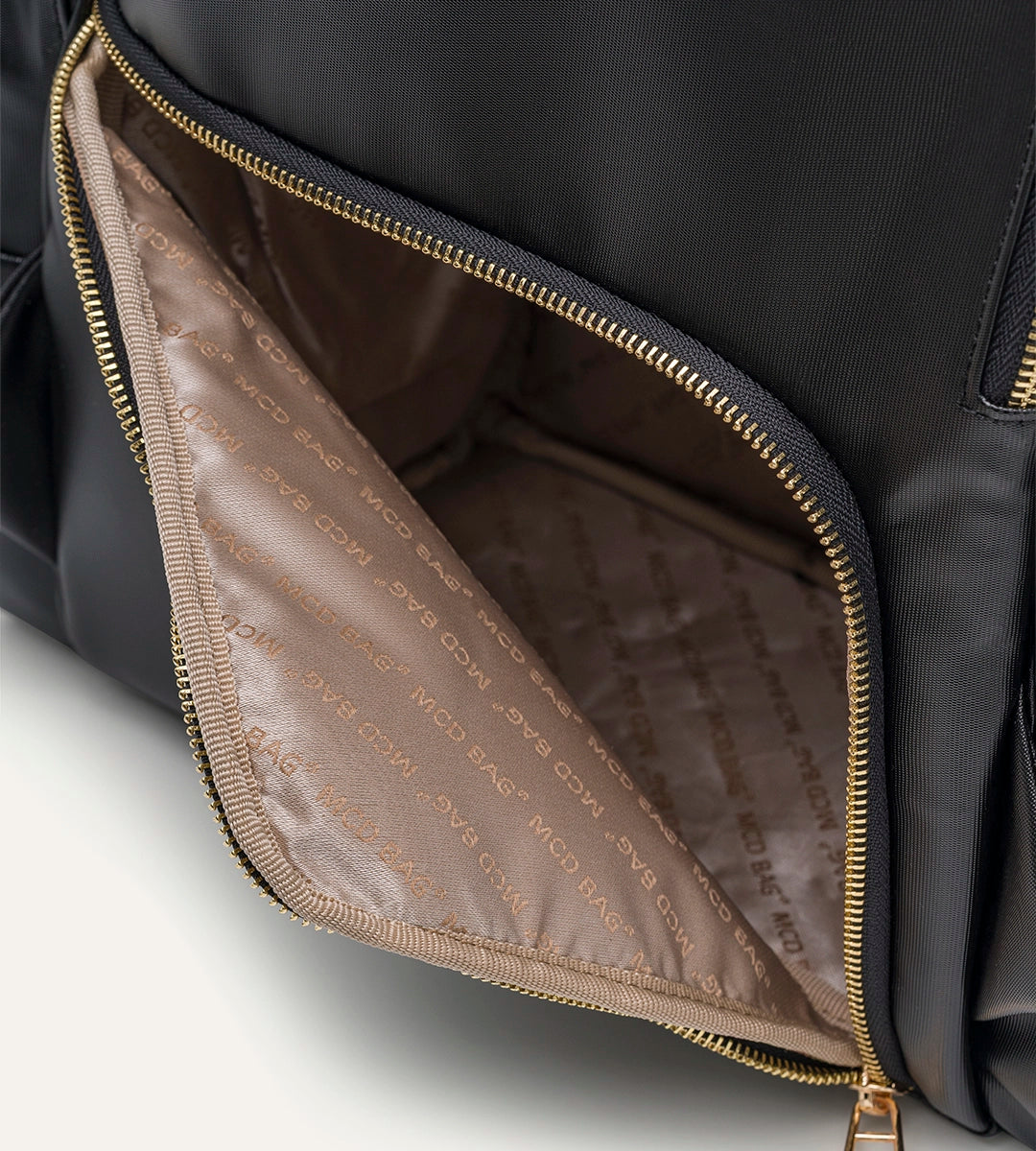 Vista Siyah Desenli Deri Gold Bebek Bakım Çantası