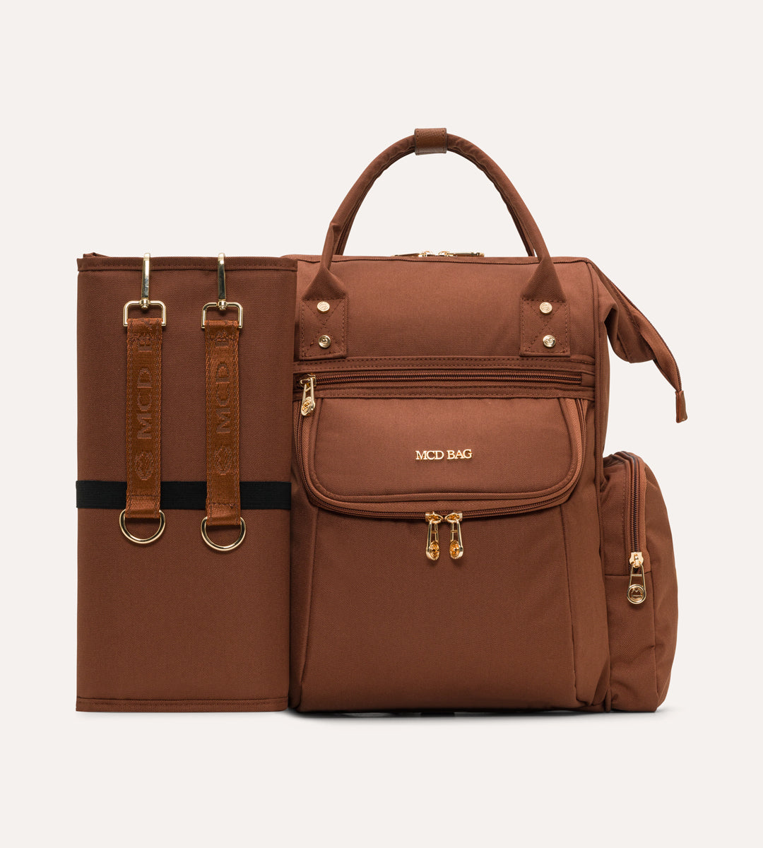 Vista Kahverengi Gold Kumaş Bebek Çantası