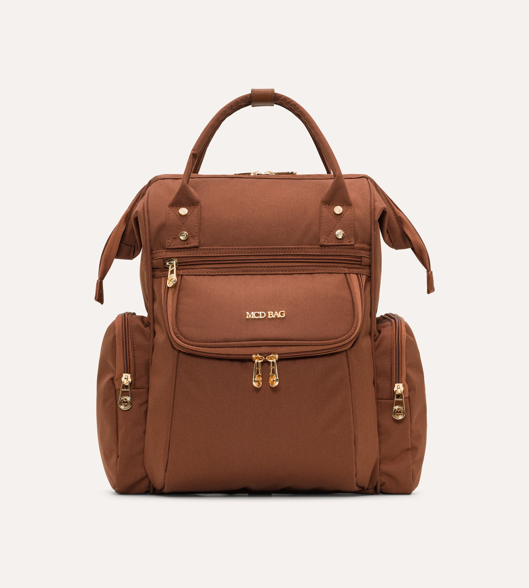 Vista Kahverengi Gold Kumaş Bebek Çantası