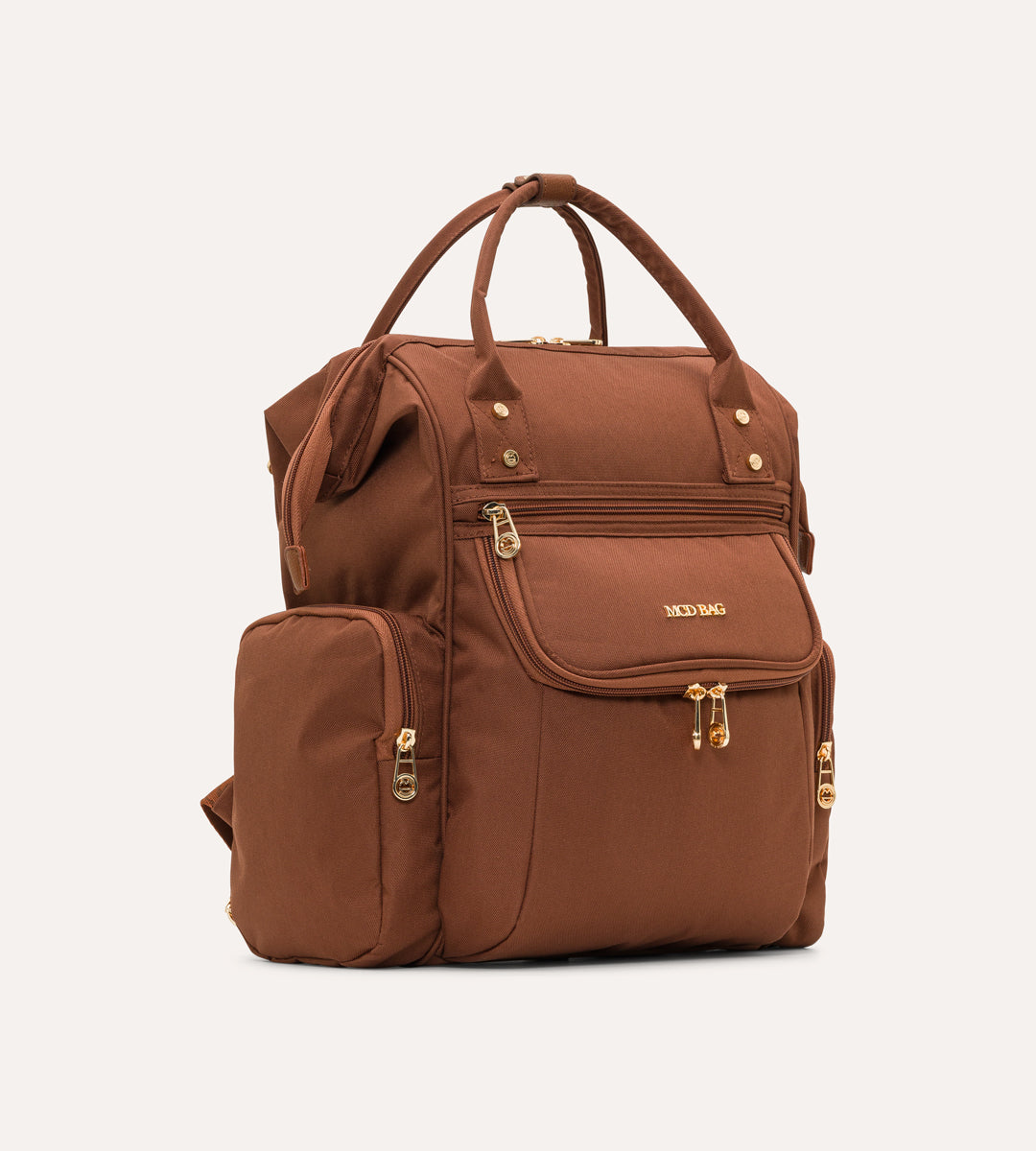 Vista Kahverengi Gold Kumaş Bebek Çantası