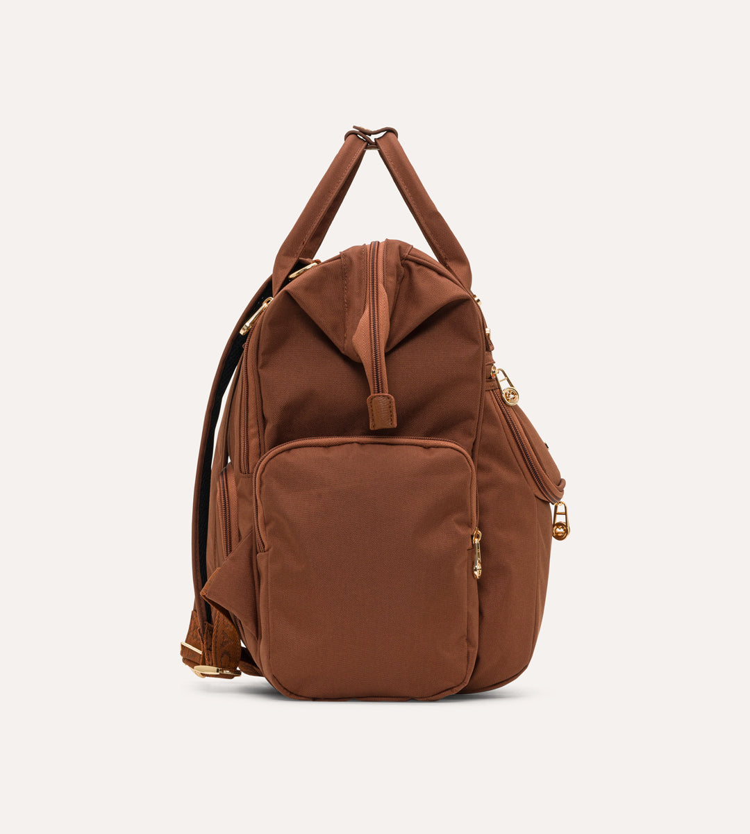 Vista Kahverengi Gold Kumaş Bebek Çantası