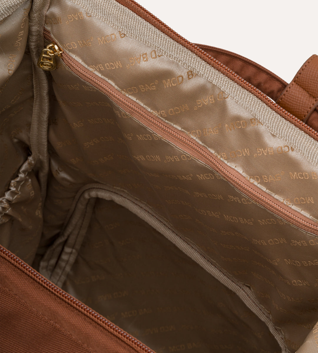 Vista Kahverengi Gold Kumaş Bebek Çantası