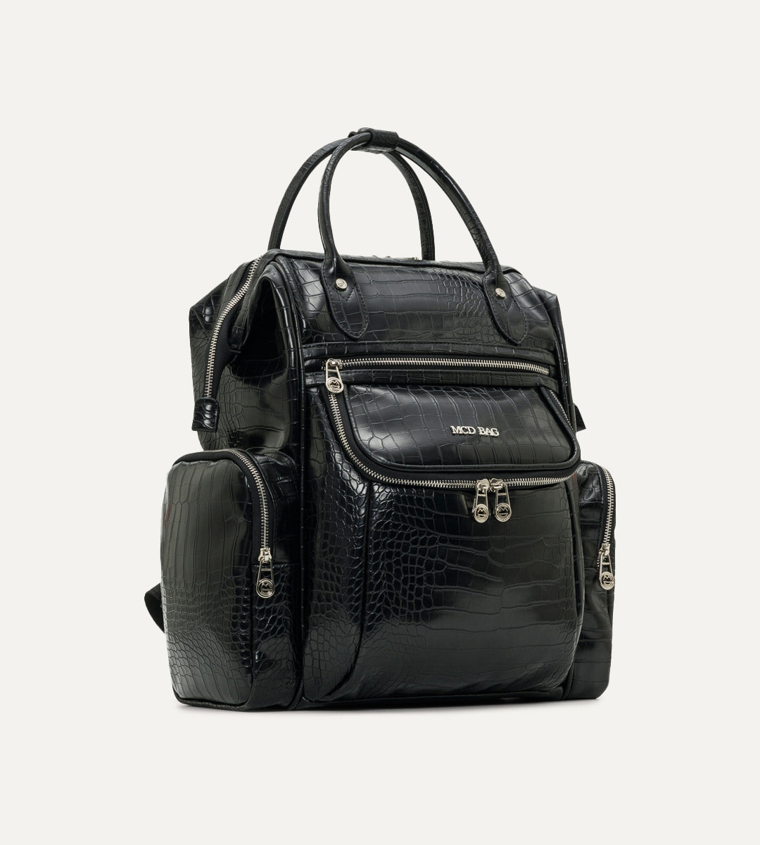 Vista Siyah K. Deri Nikel Bebek Bakım Çantası