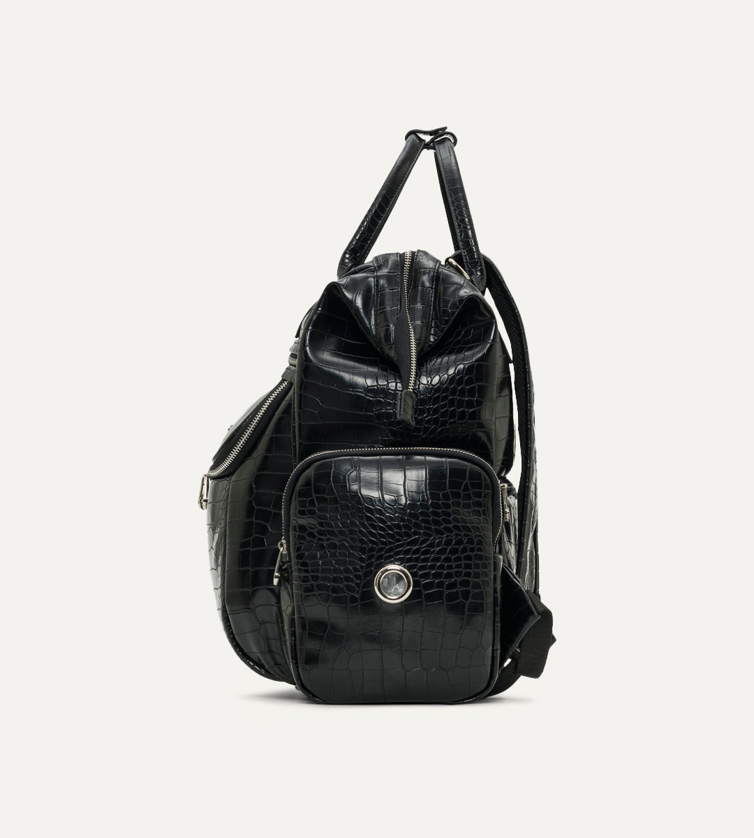 Vista Siyah K. Deri Nikel Bebek Bakım Çantası