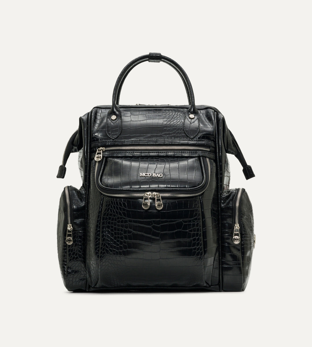 Vista Siyah K. Deri Nikel Bebek Bakım Çantası