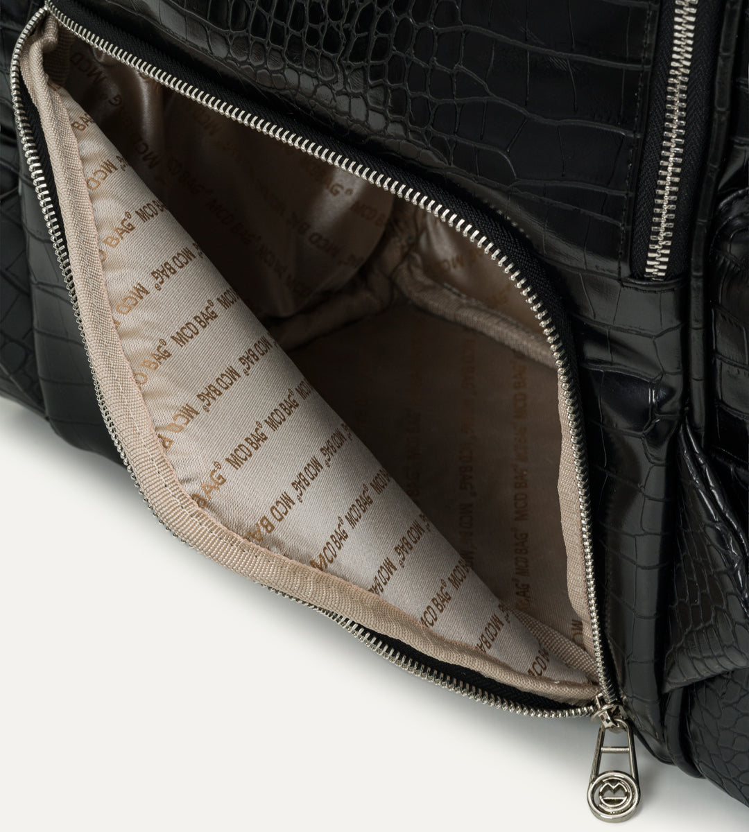 Vista Siyah K. Deri Nikel Bebek Bakım Çantası