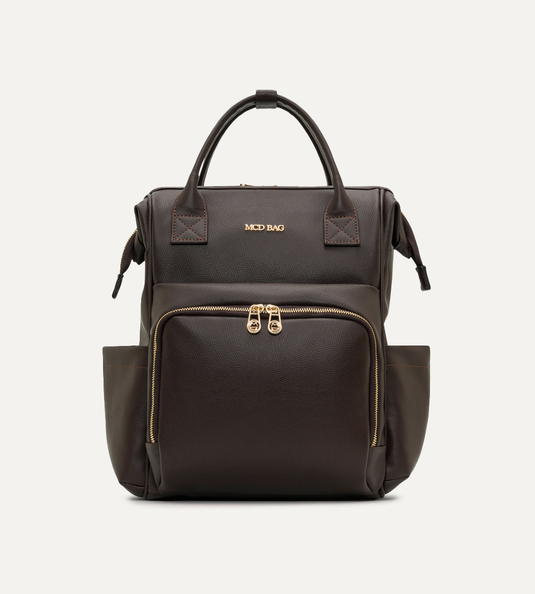 Vera Kahverengi E. Deri Gold Bebek Bakım Çantası