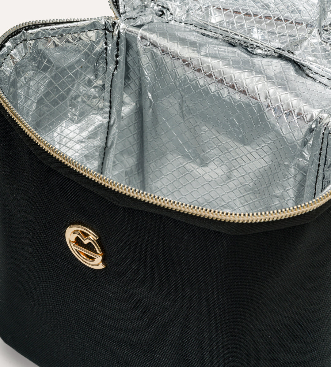 Lenna Siyah Gold Kumaş Valiz