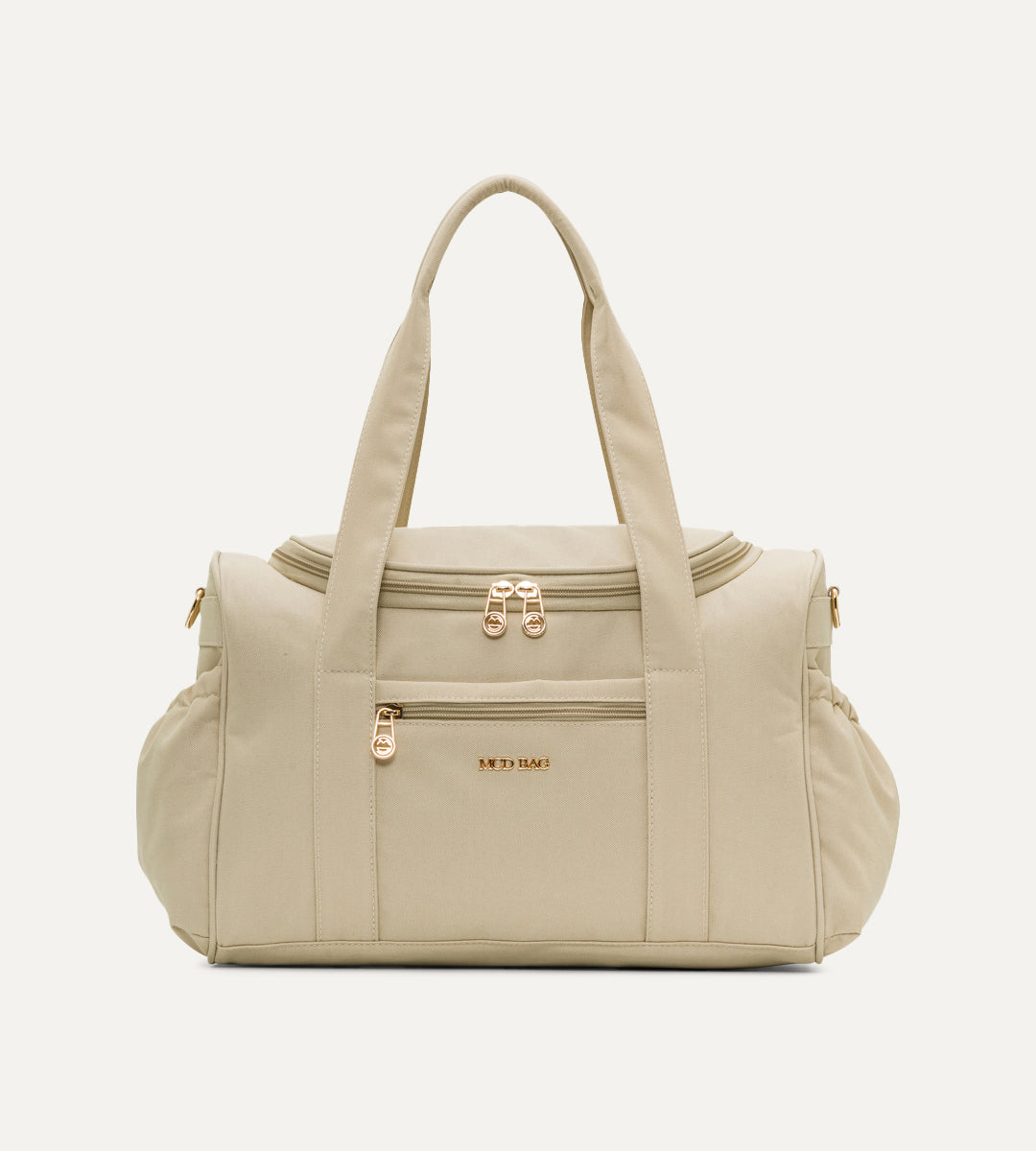 Serena Bej Gold Kumaş Bebek Çantası