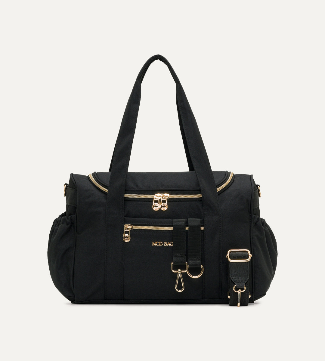 Serena Siyah Gold Kumaş Bebek Çantası