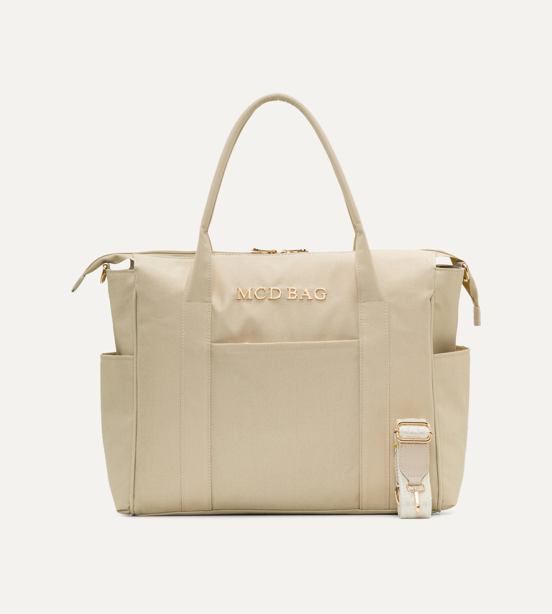 Voyage Bej Gold Kumaş Valiz