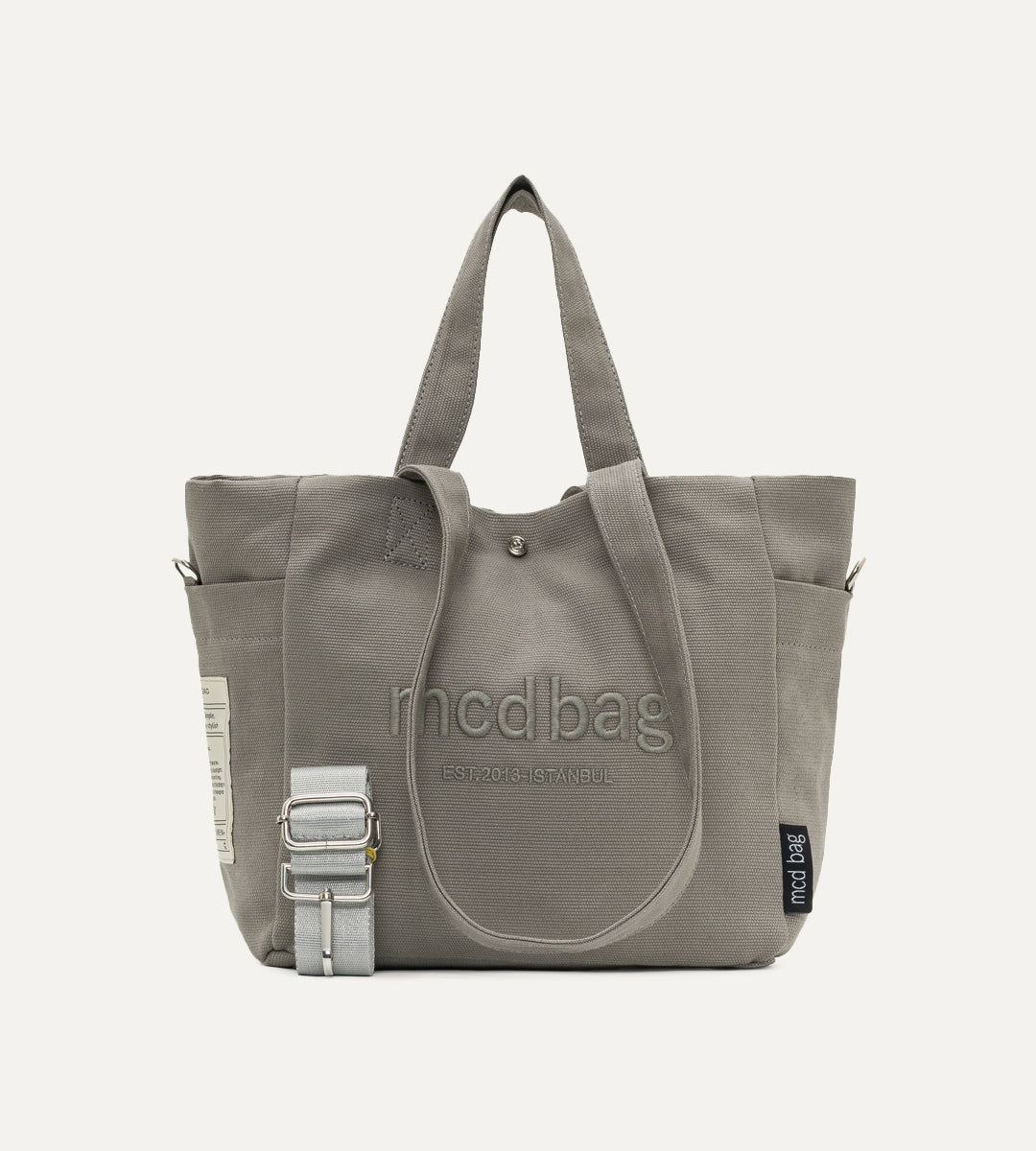 Vina Gri Kanvas Çanta Küçük