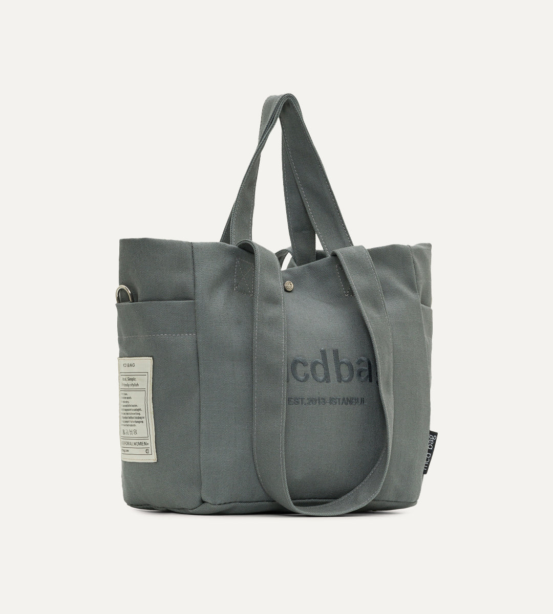 Vina Antrasit Kanvas Çanta Küçük