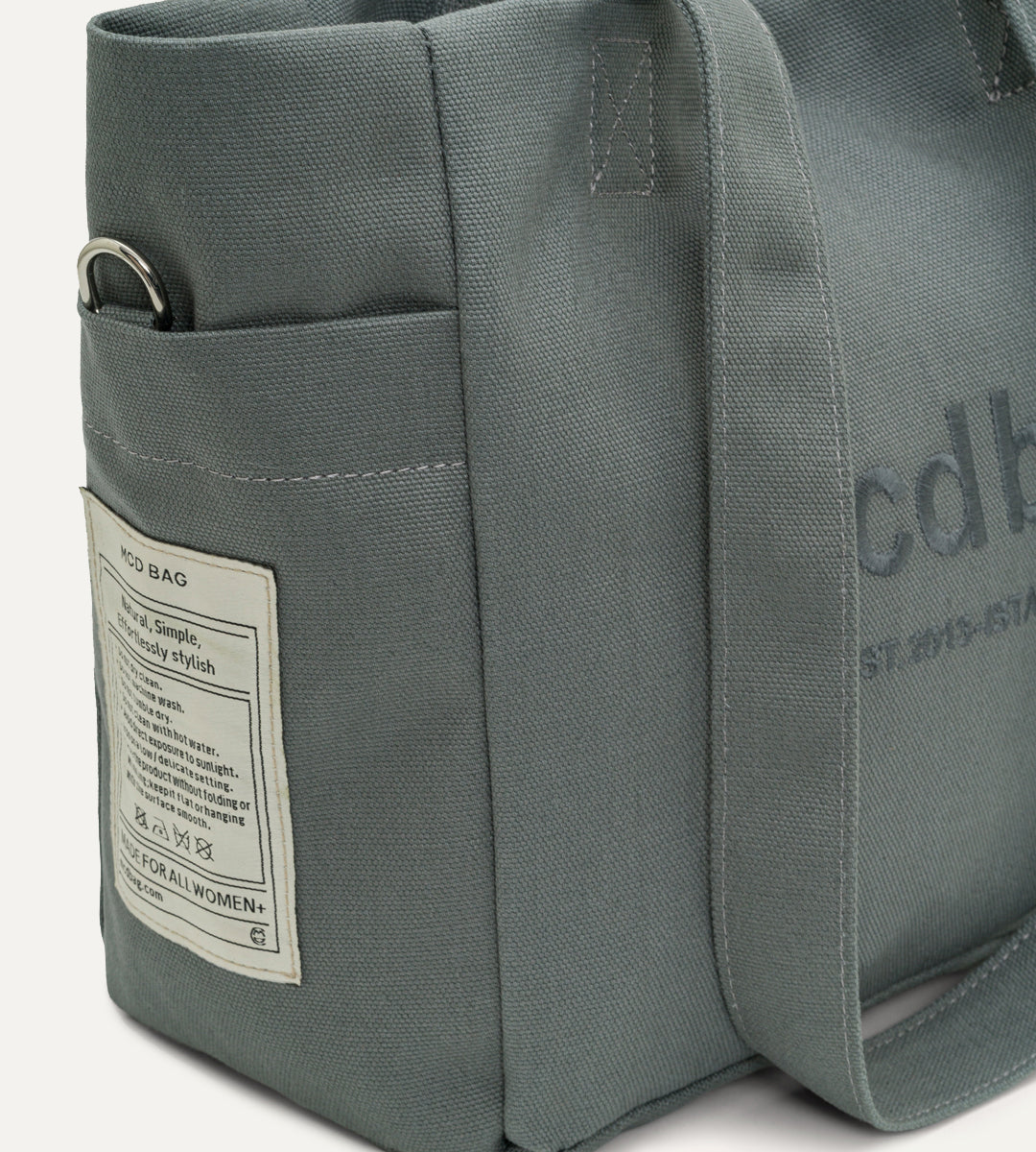 Vina Antrasit Kanvas Çanta Küçük