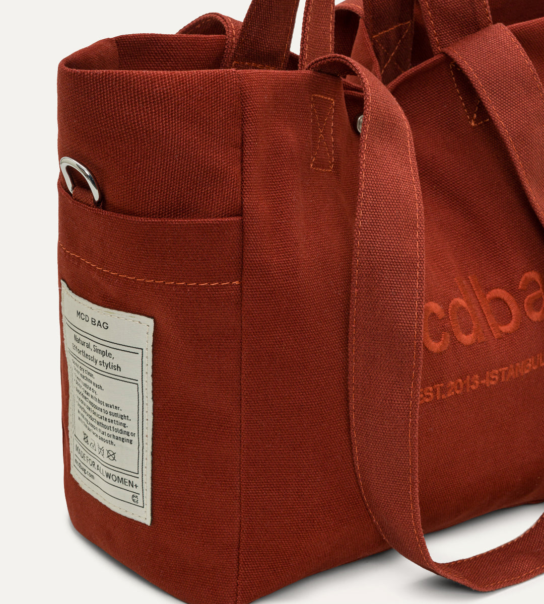 Vina Kiremit Kanvas Çanta Küçük