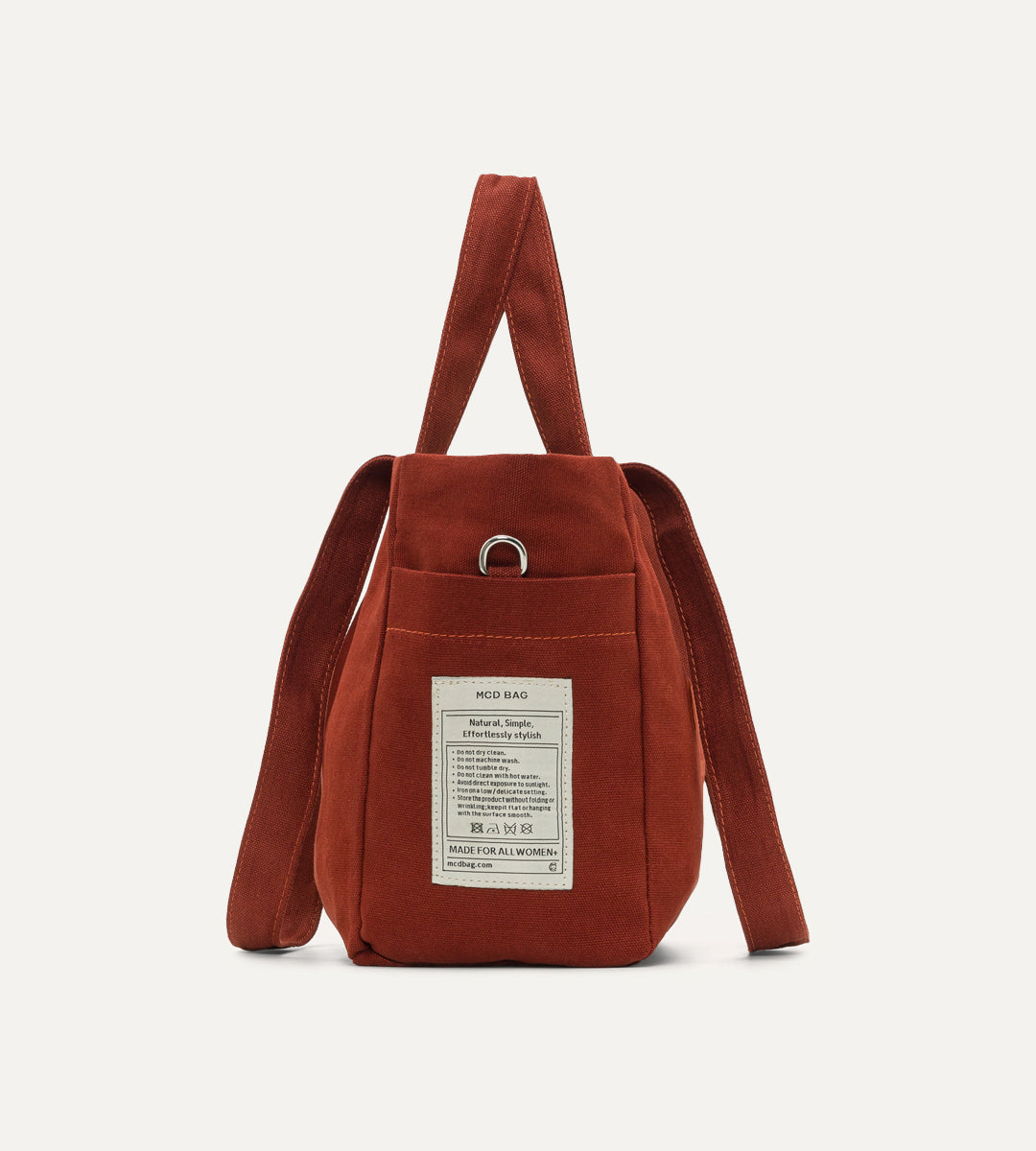 Vina Kiremit Kanvas Çanta Küçük