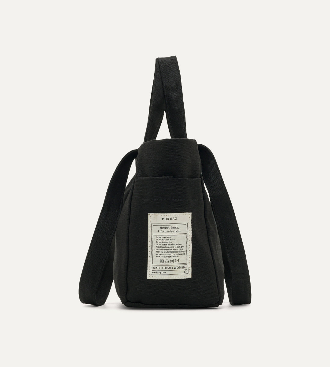 Vina Siyah Kanvas Çanta Küçük