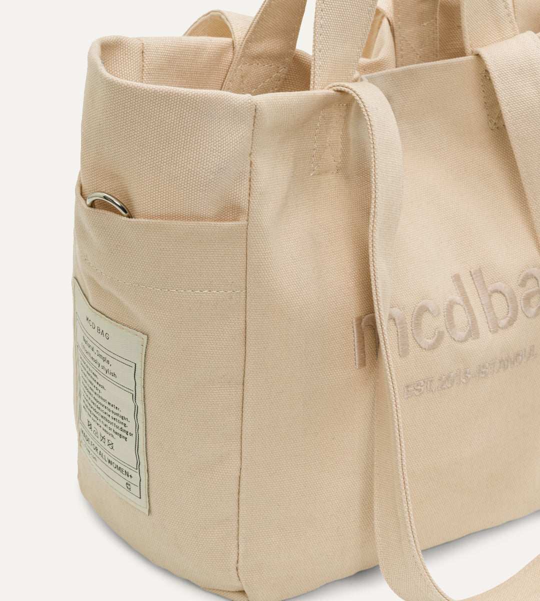 Vina Bej Kanvas Çanta Küçük