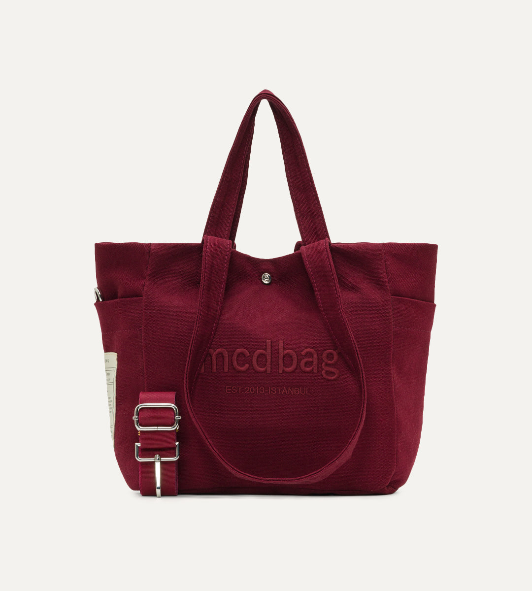 Vina Bordo Kanvas Çanta Küçük