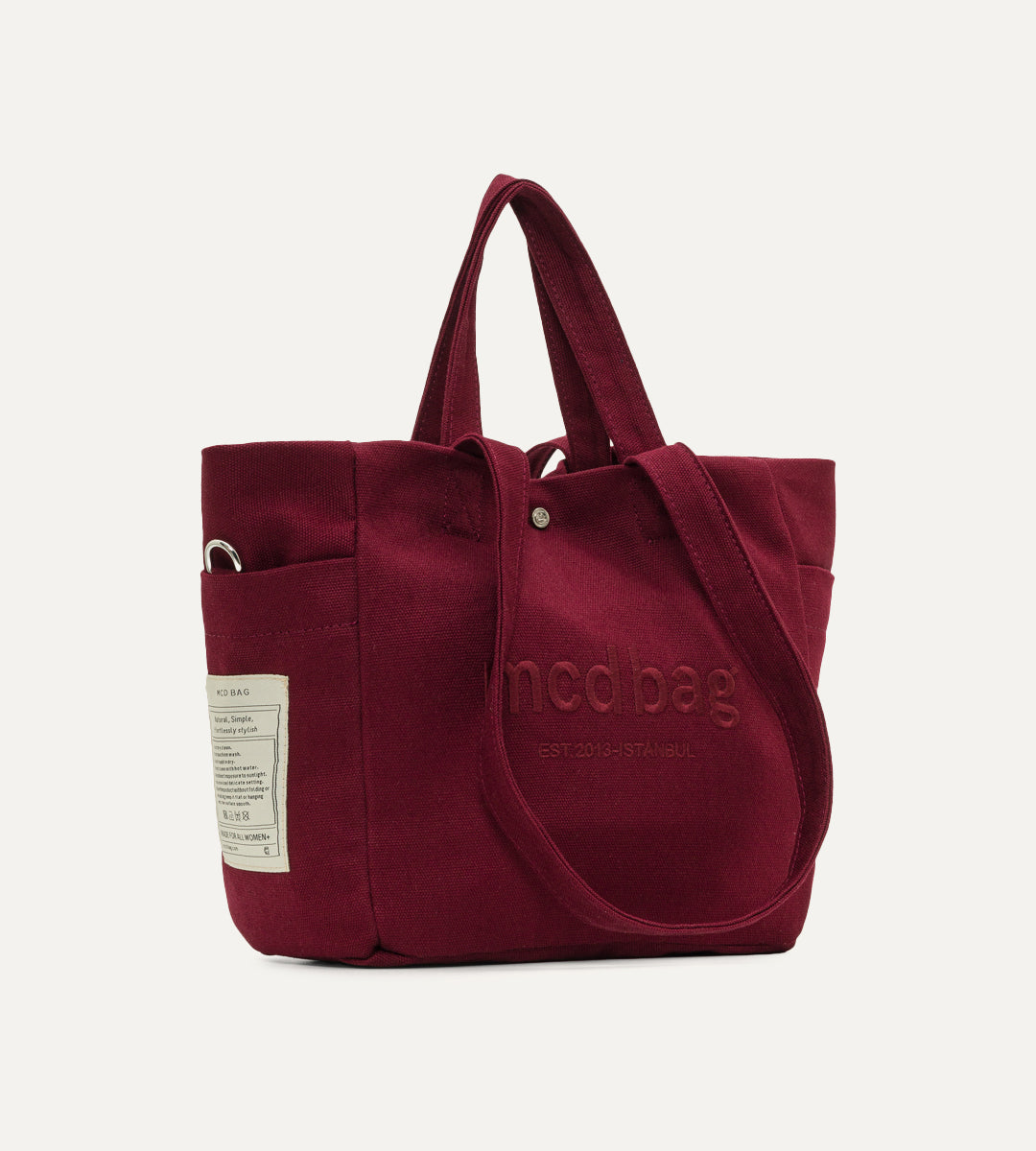 Vina Bordo Kanvas Çanta Küçük