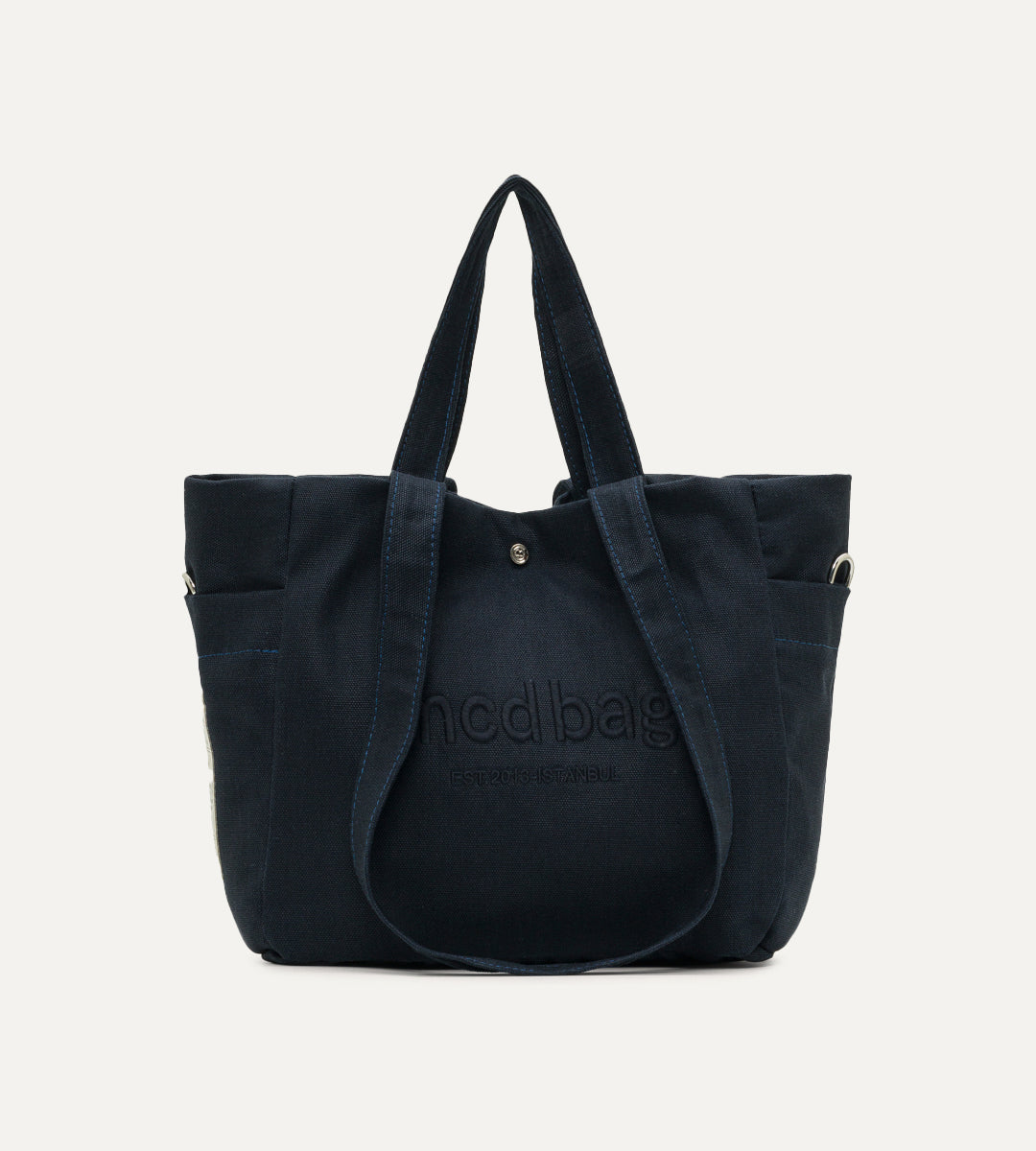 Vina Lacivert Kanvas Çanta Küçük