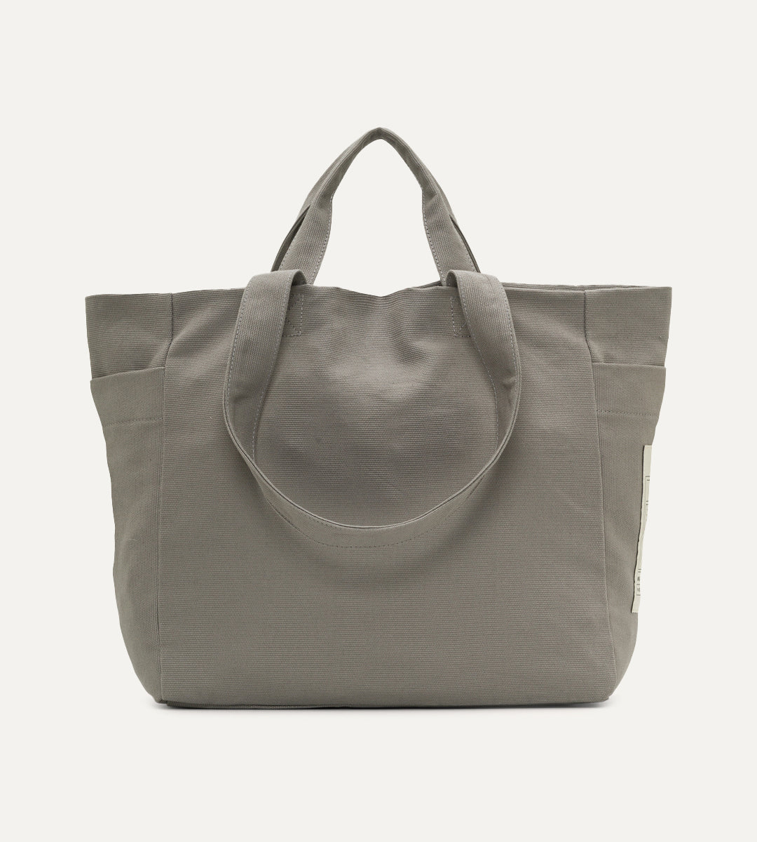 Vina Gri Kanvas Çanta Büyük