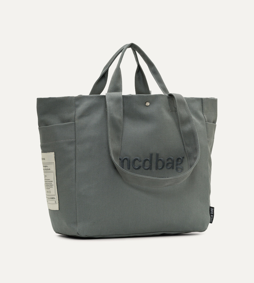 Vina Antrasit Kanvas Çanta Büyük