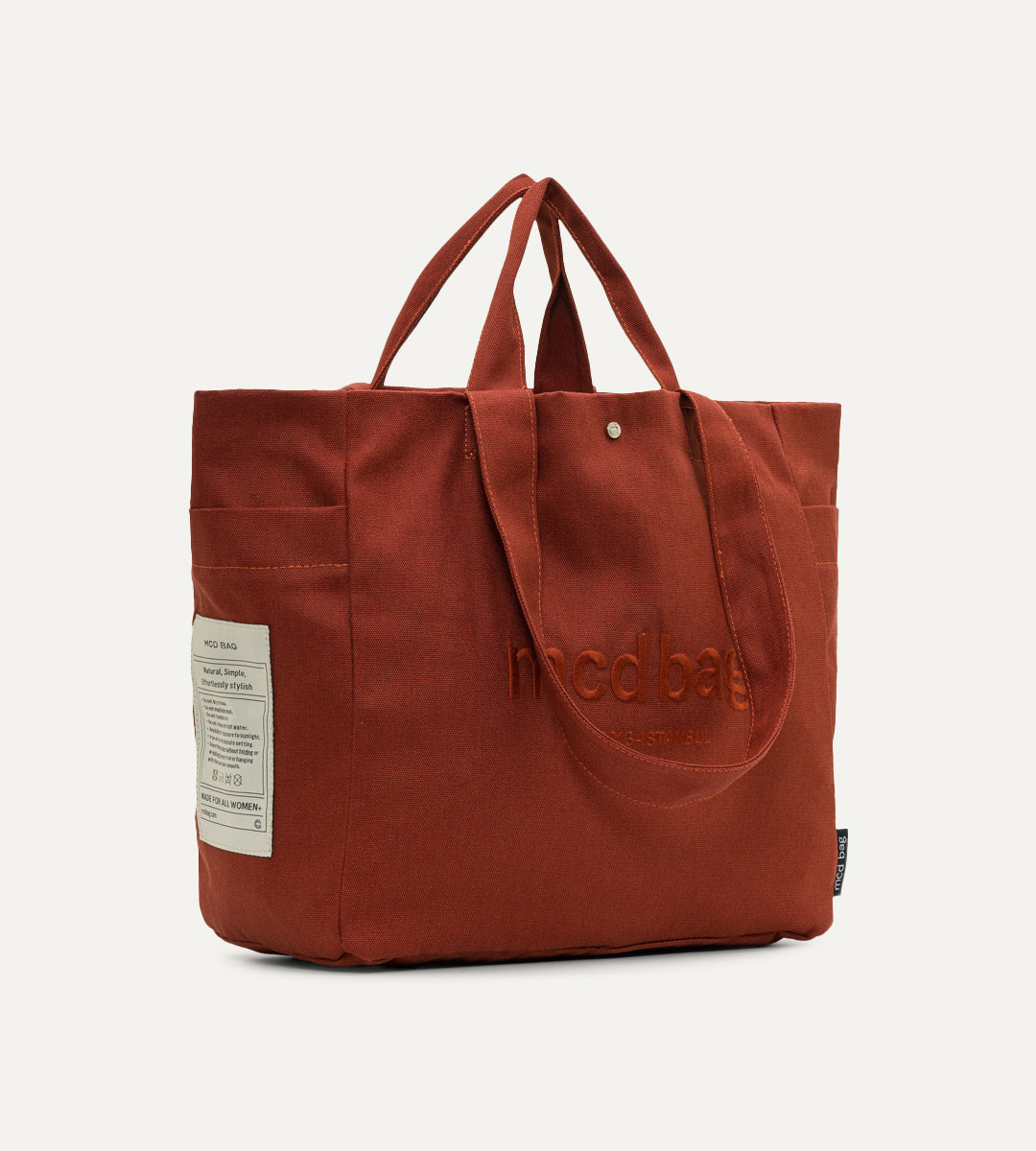 Vina Kiremit Kanvas Çanta Büyük