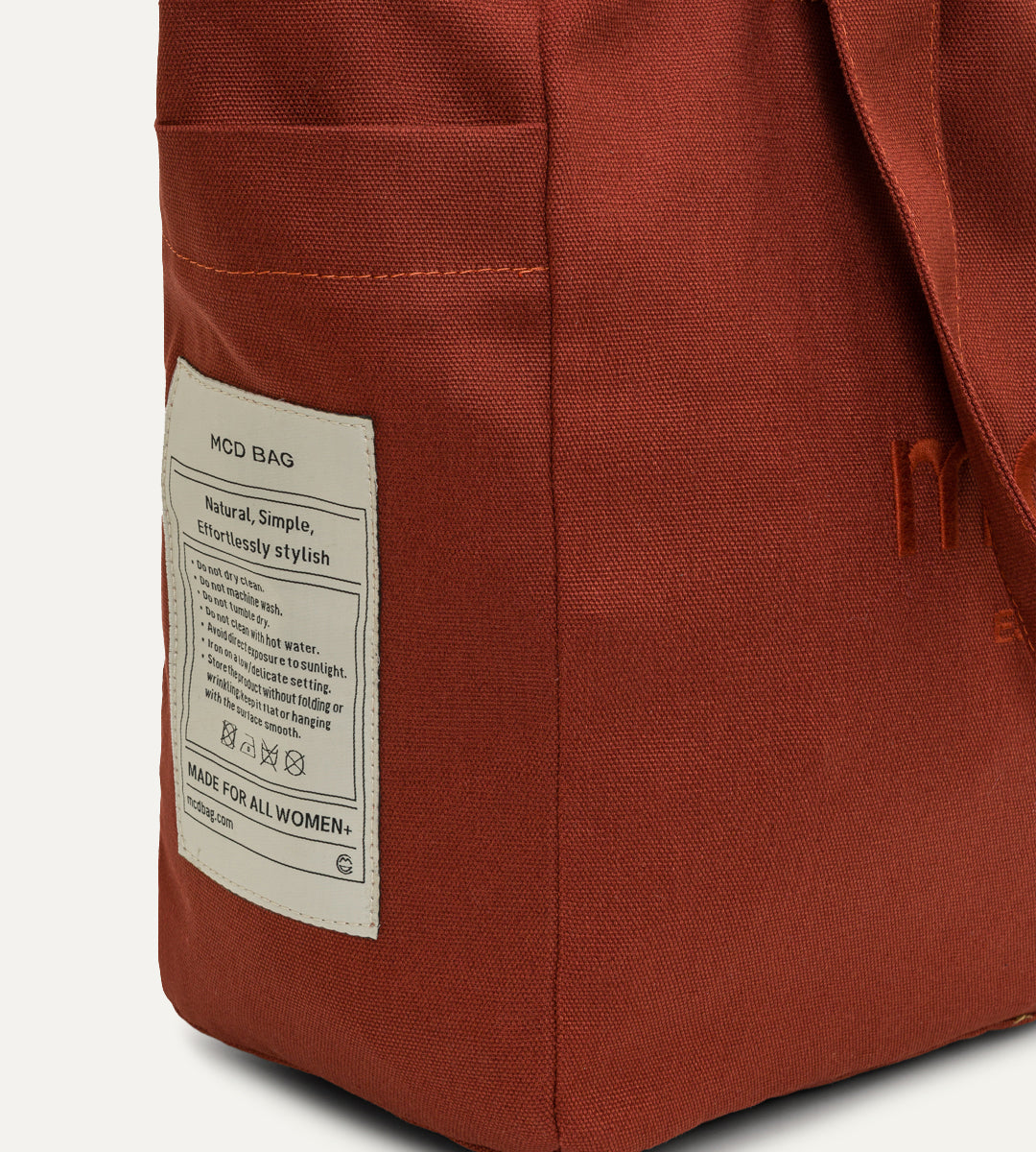 Vina Kiremit Kanvas Çanta Büyük