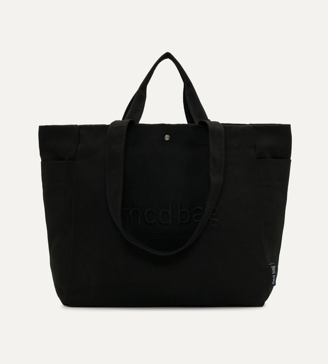 Vina Siyah Kanvas Çanta Büyük