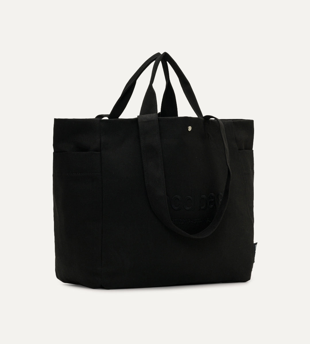 Vina Siyah Kanvas Çanta Büyük