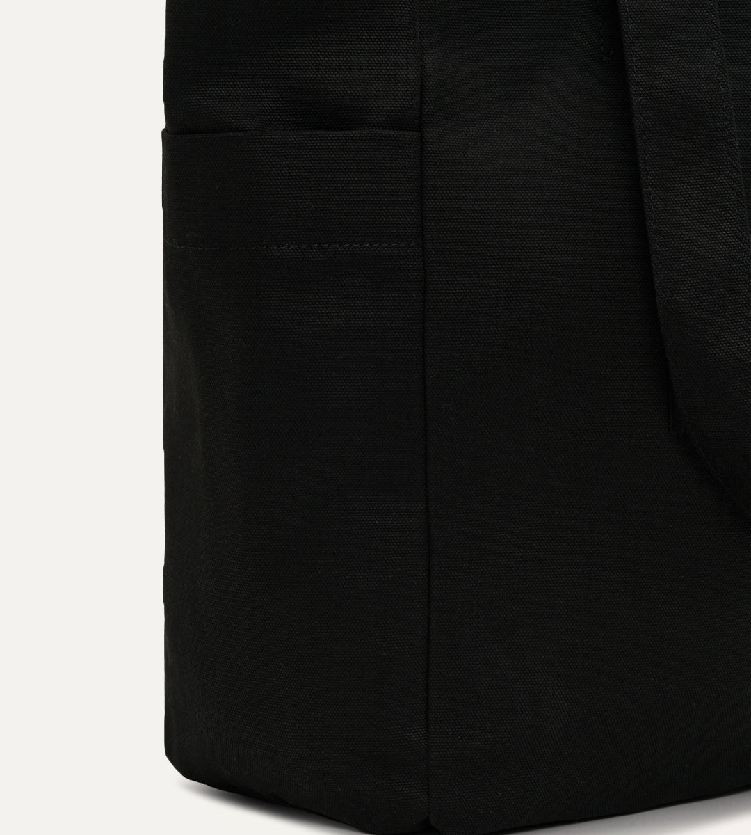 Vina Siyah Kanvas Çanta Büyük