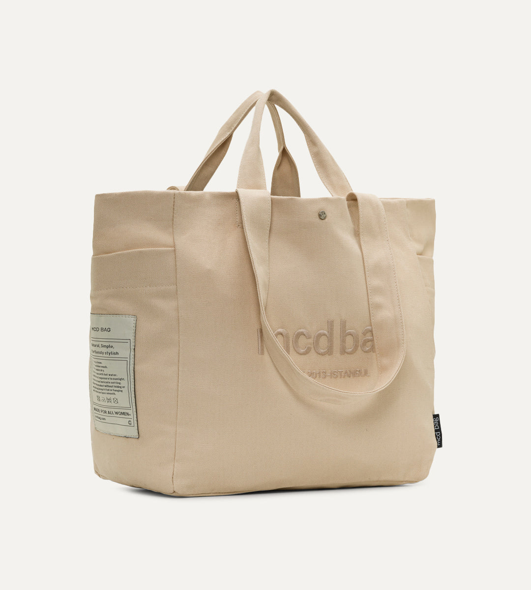 Vina Bej Kanvas Çanta Büyük