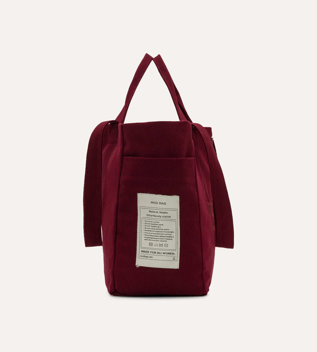 Vina Bordo Kanvas Çanta Büyük