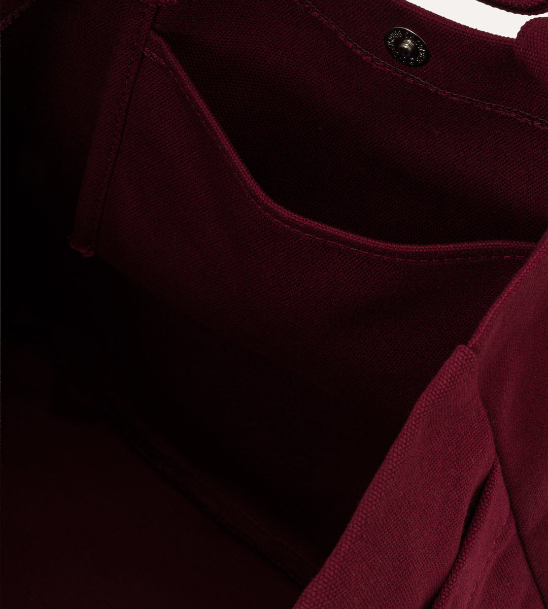 Vina Bordo Kanvas Çanta Büyük