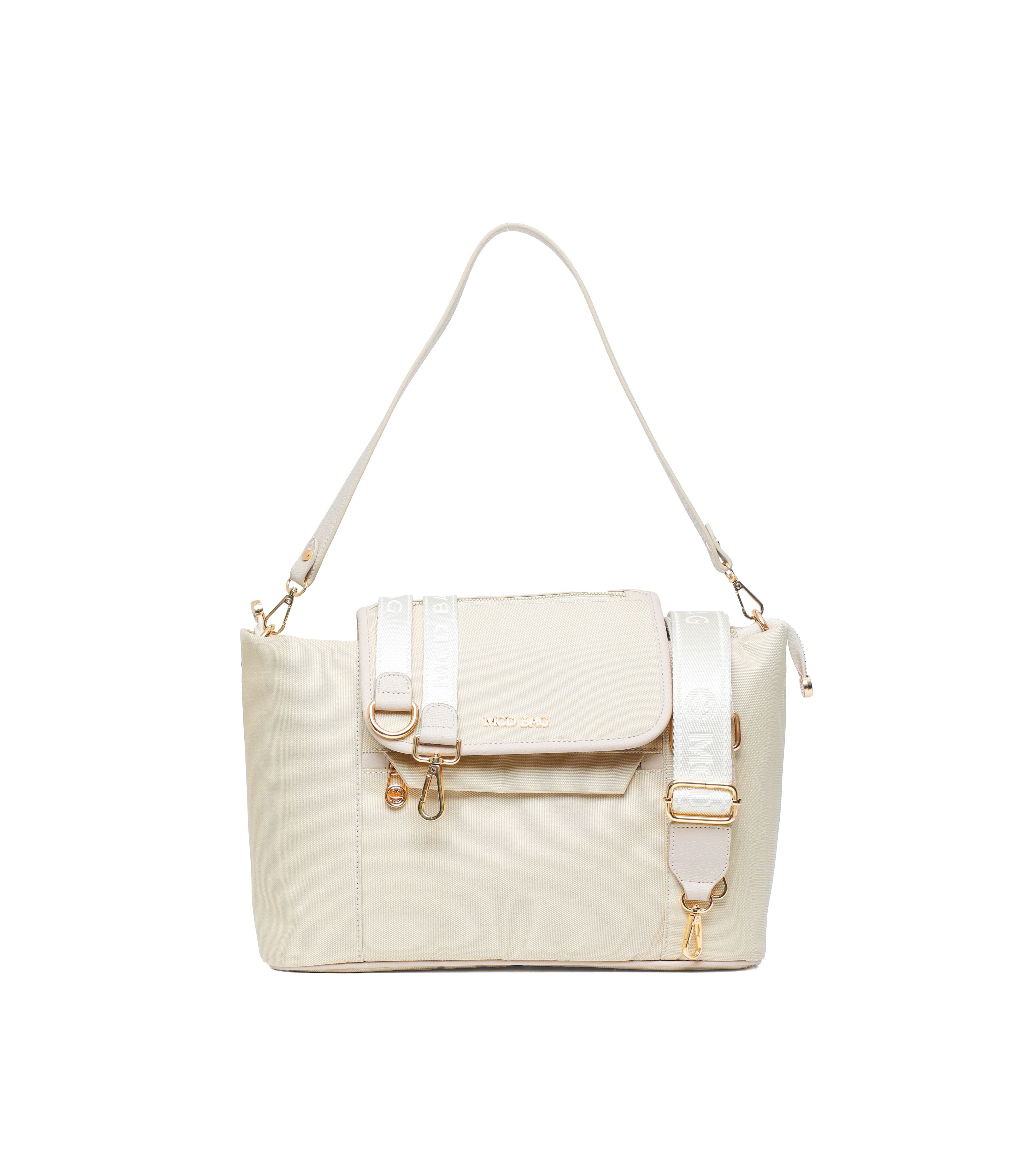 Luna Bej Kumaş Bebek Bakım Çantası