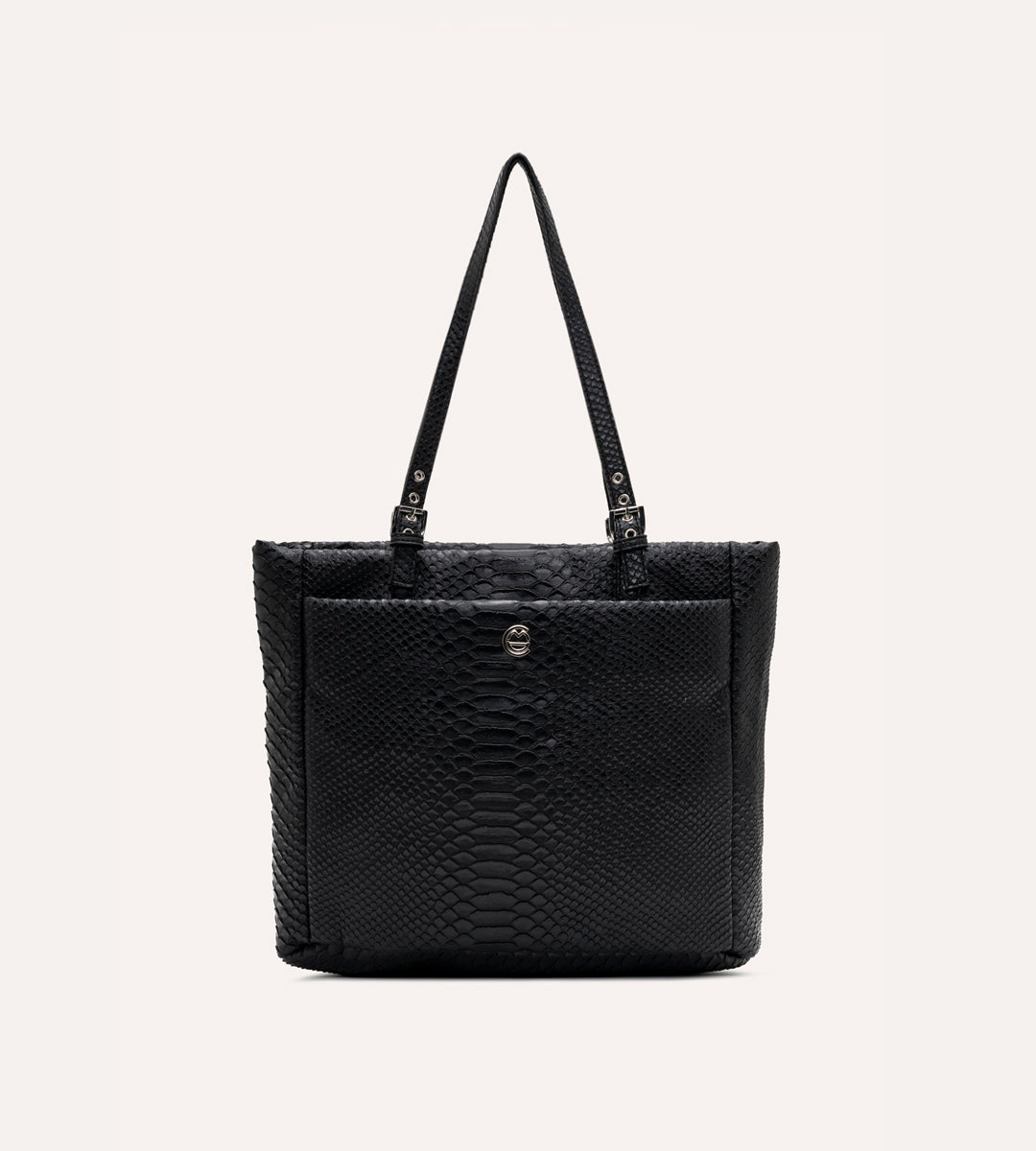 Minore Siyah Y. Deri Nikel Bebek Çantası