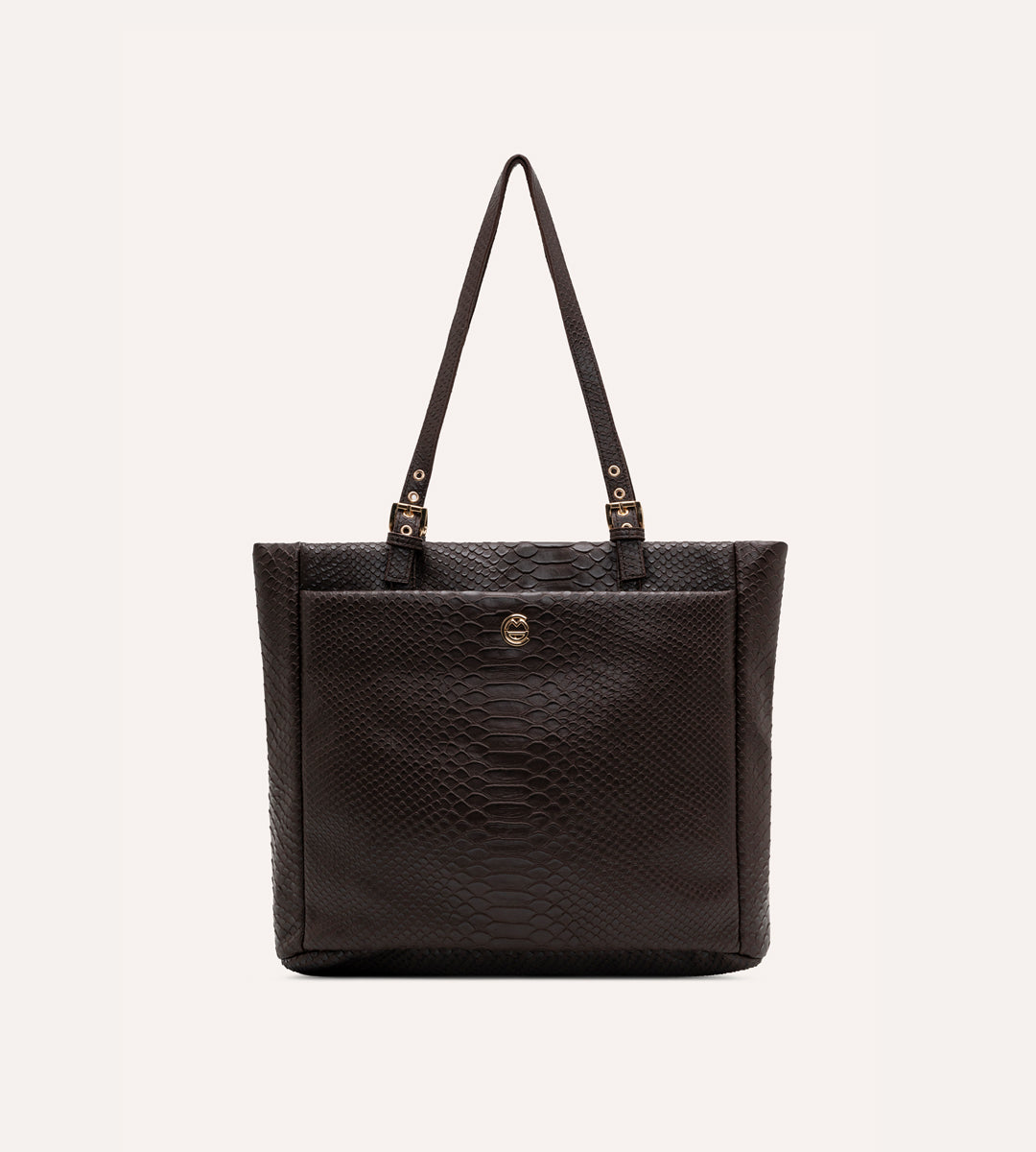 Minore Kahverengi Y. Deri Gold Bebek Çantası