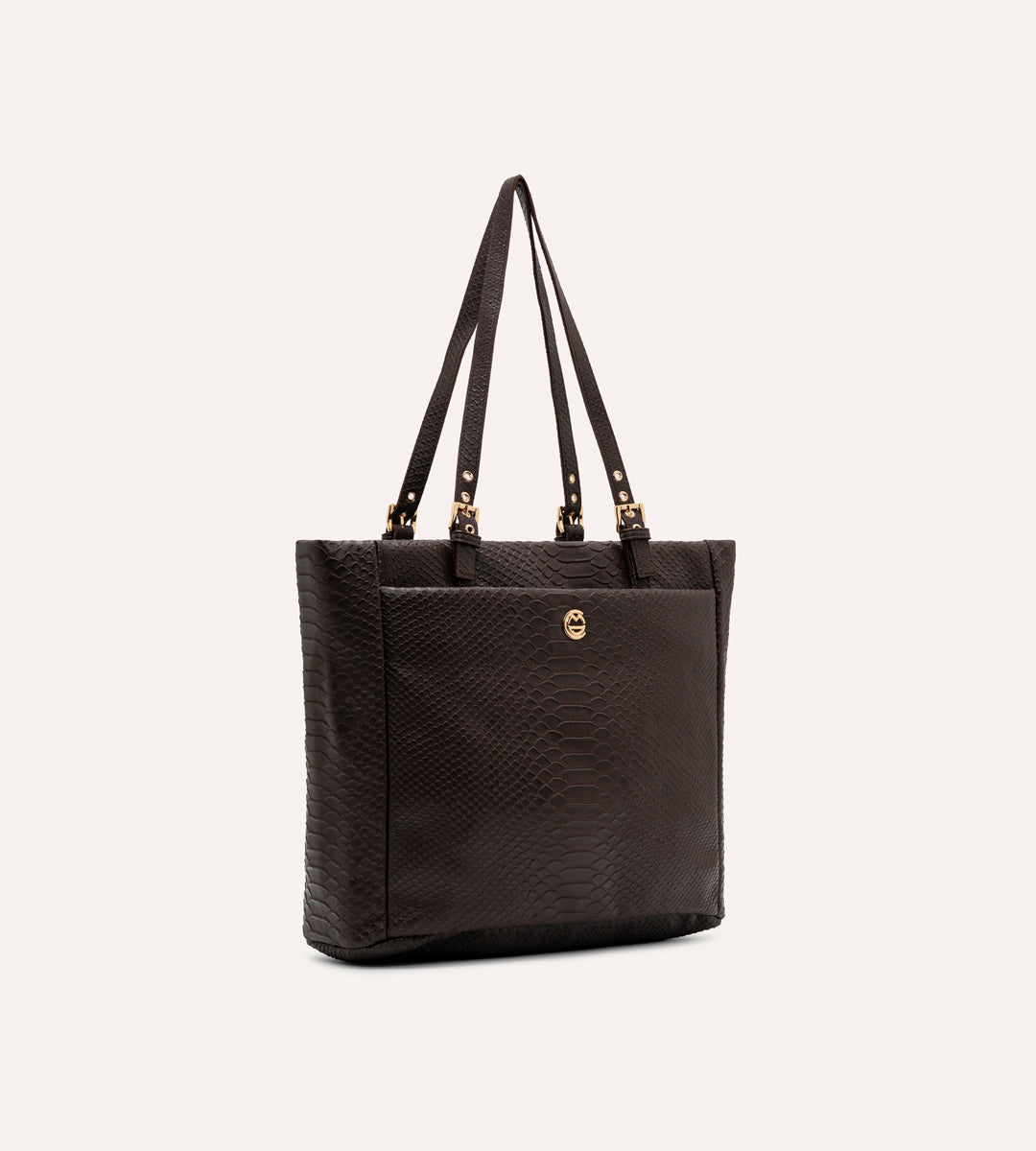 Minore Kahverengi Y. Deri Gold Bebek Çantası