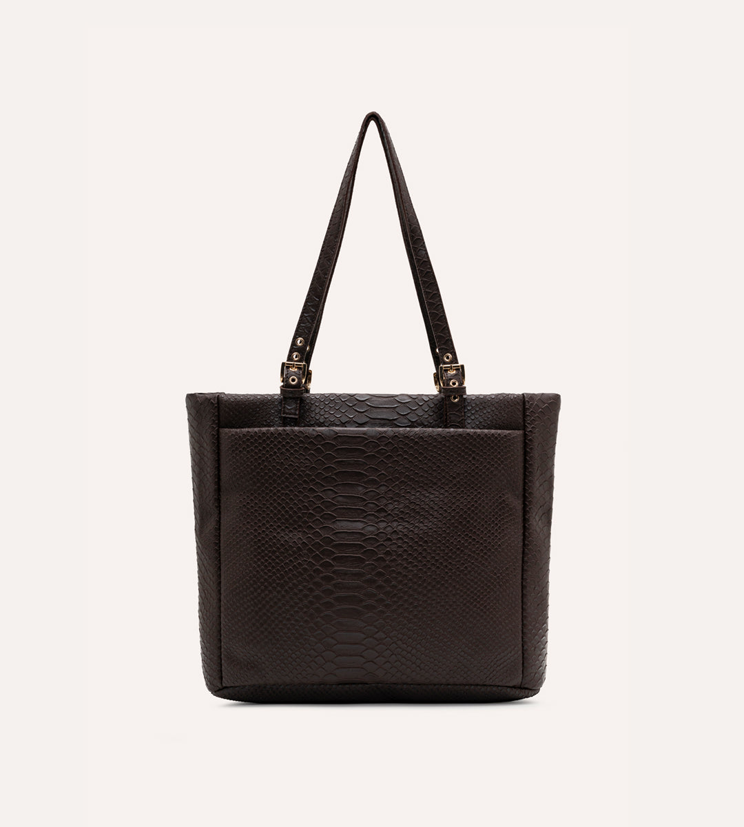 Minore Kahverengi Y. Deri Gold Bebek Çantası