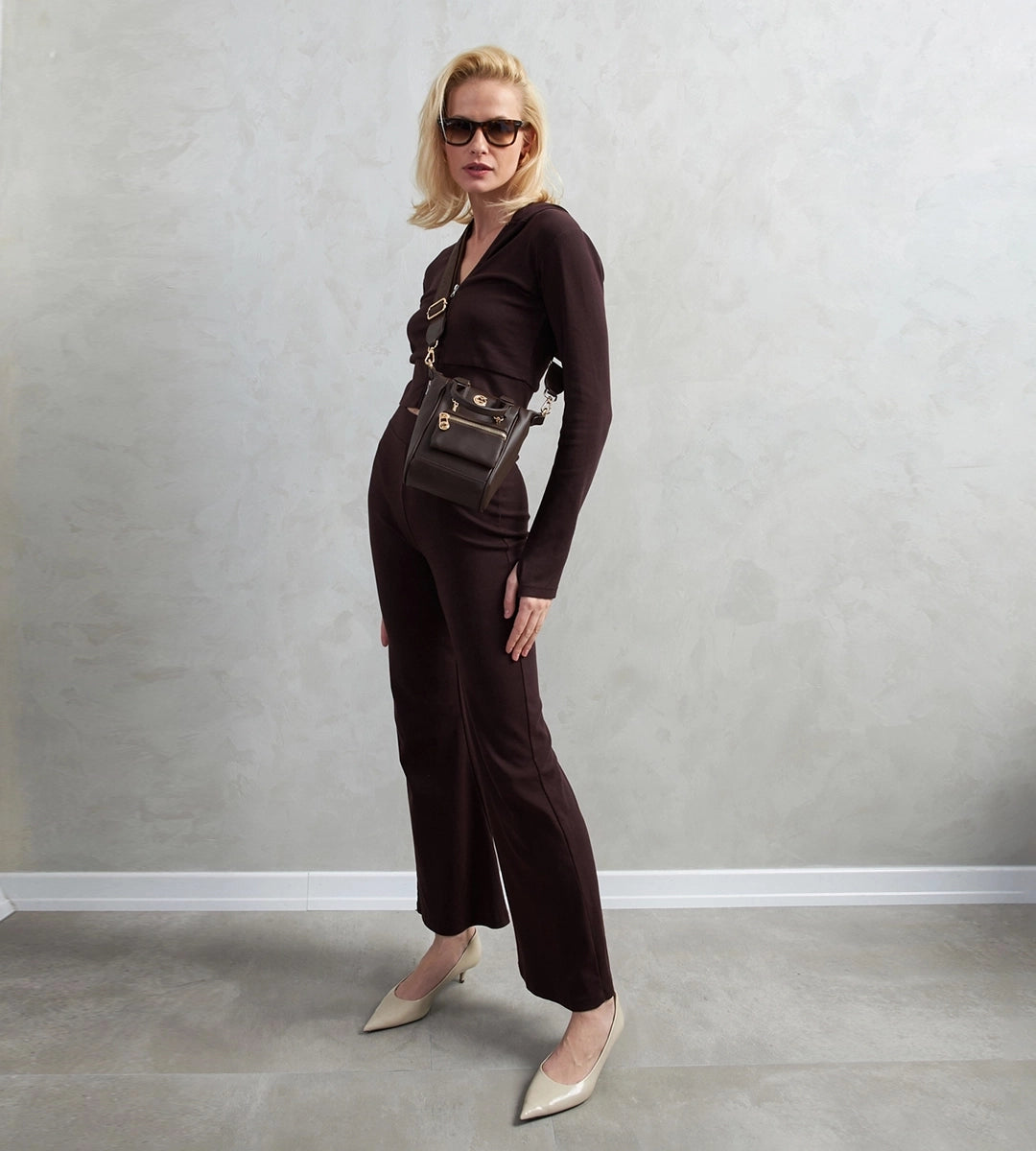 Bella Kahverengi E. Deri Bebek Çantası