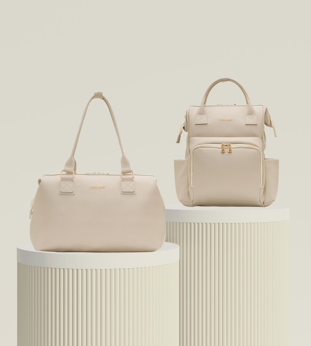 Süper Bej E. Deri Gold Set