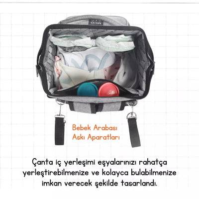 MCD Bag F-36 Klinkır Pembe Bebek Bakım Çantası