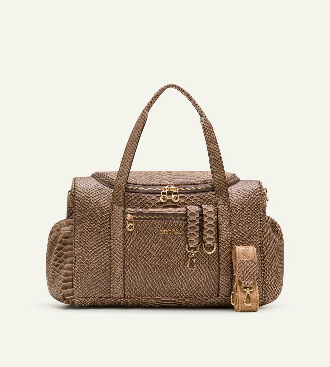 Serena Camel Y. Deri Gold Bebek Çantası