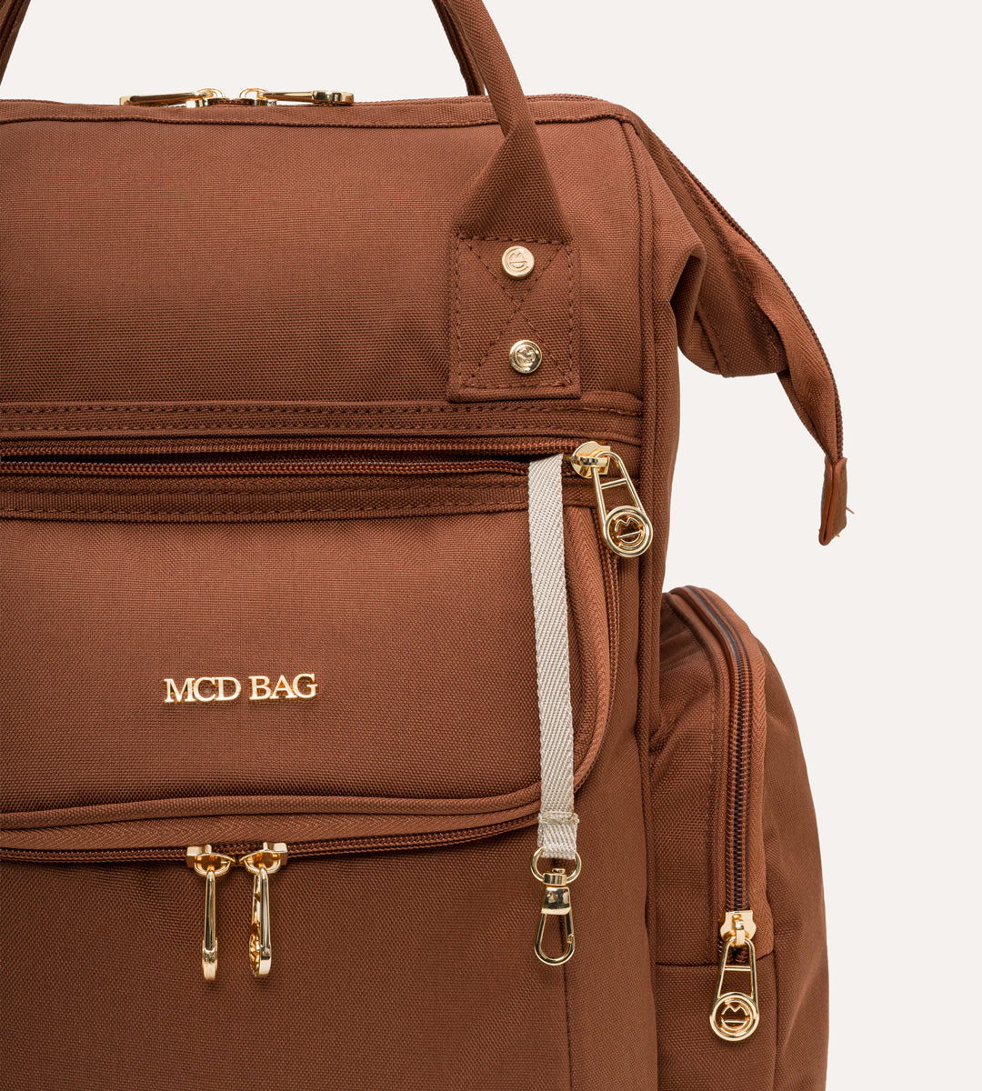 Vista Kahverengi Gold Kumaş Bebek Çantası