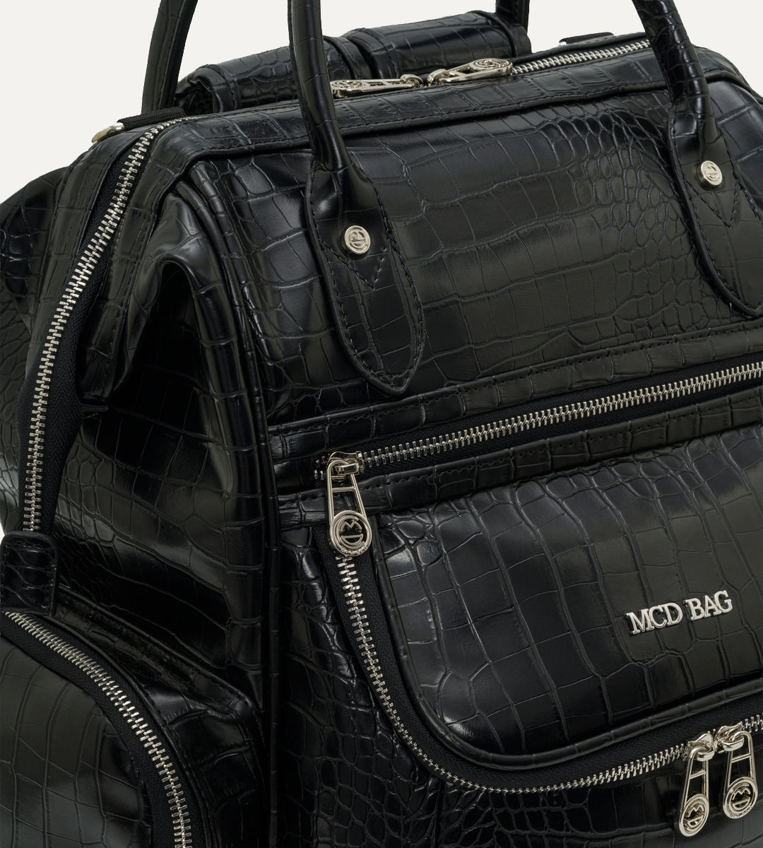 Vista Siyah K. Deri Nikel Bebek Bakım Çantası