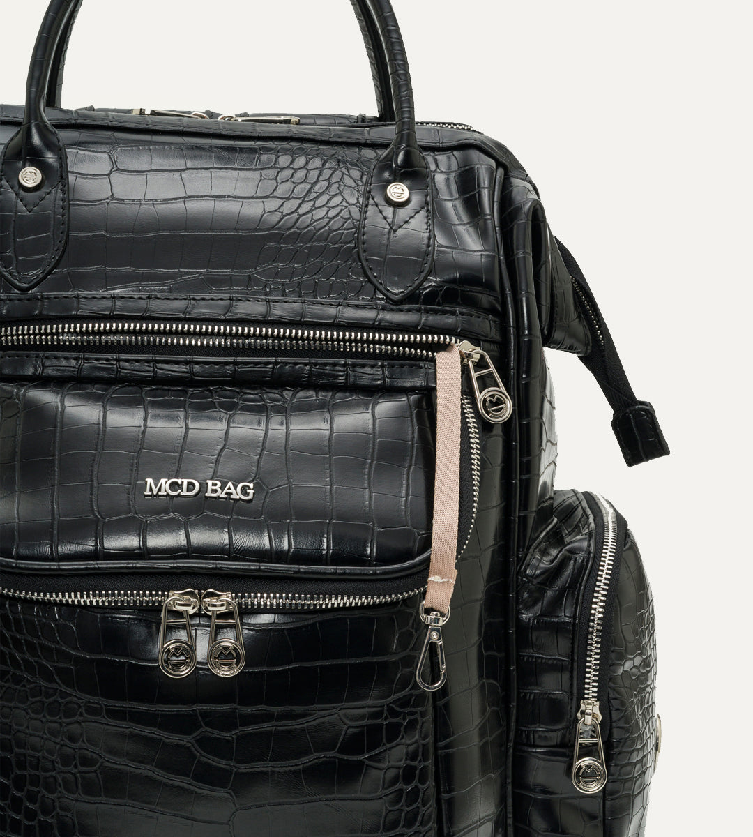 Vista Siyah K. Deri Nikel Bebek Bakım Çantası